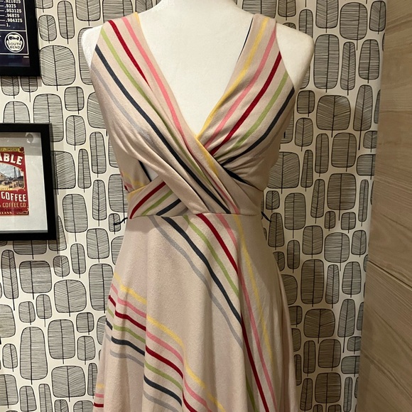 Anthropologie Striped Rainbow Dress - Picture 4 of 11
